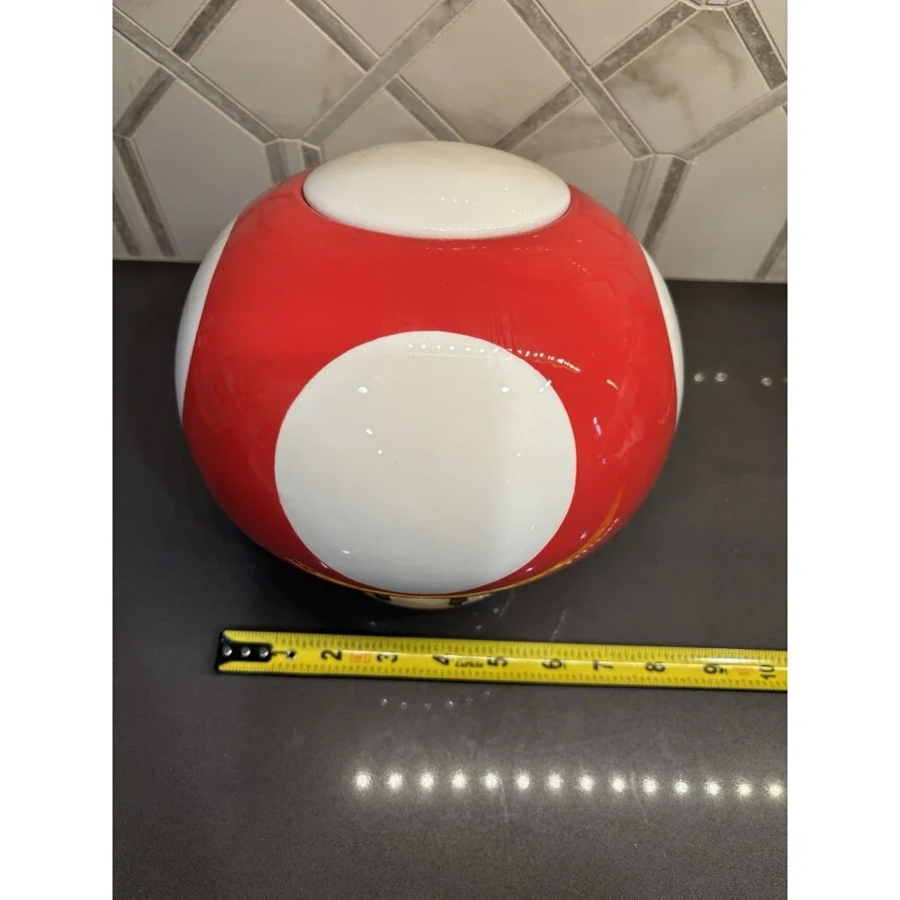 Nintendo Super Mario Mushroom TOAD Ceramic Shaped Cookie Jar 2019 Paladone